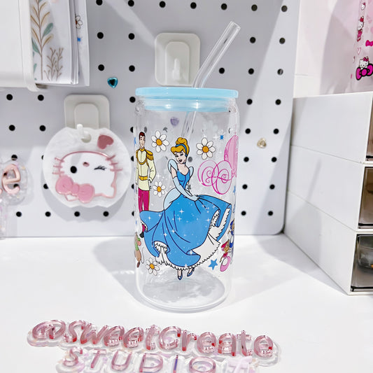 Cinderella Princress Glass Can