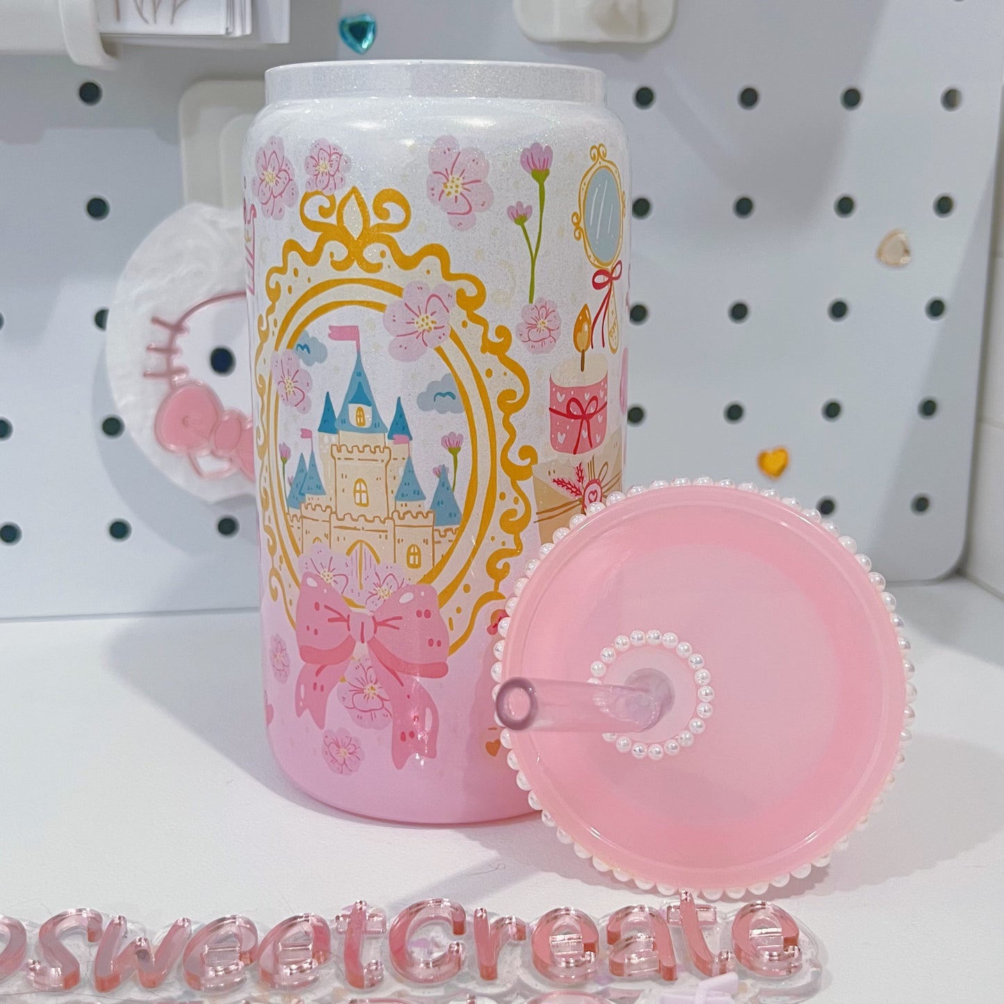 Dreamy Castle  Glass Can